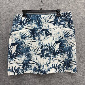 S. C. & Co. Women's Activewear Pull On Skort Golf Tennis Blue White, Size XL